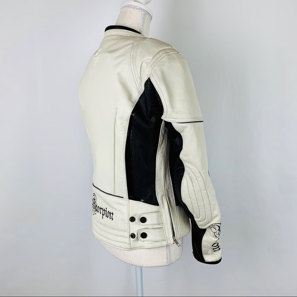 Scorpion Motorcycle Jacket White  M Exo Skeletal - Picture 4 of 8